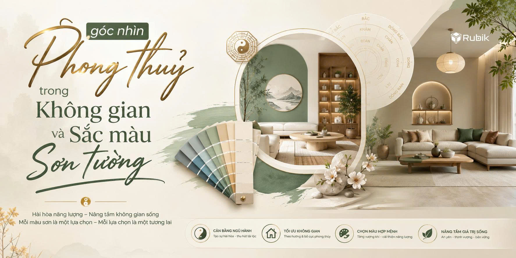 Góc Nhìn Phong Thủy Trong Không Gian Và Sắc Màu Sơn Tường