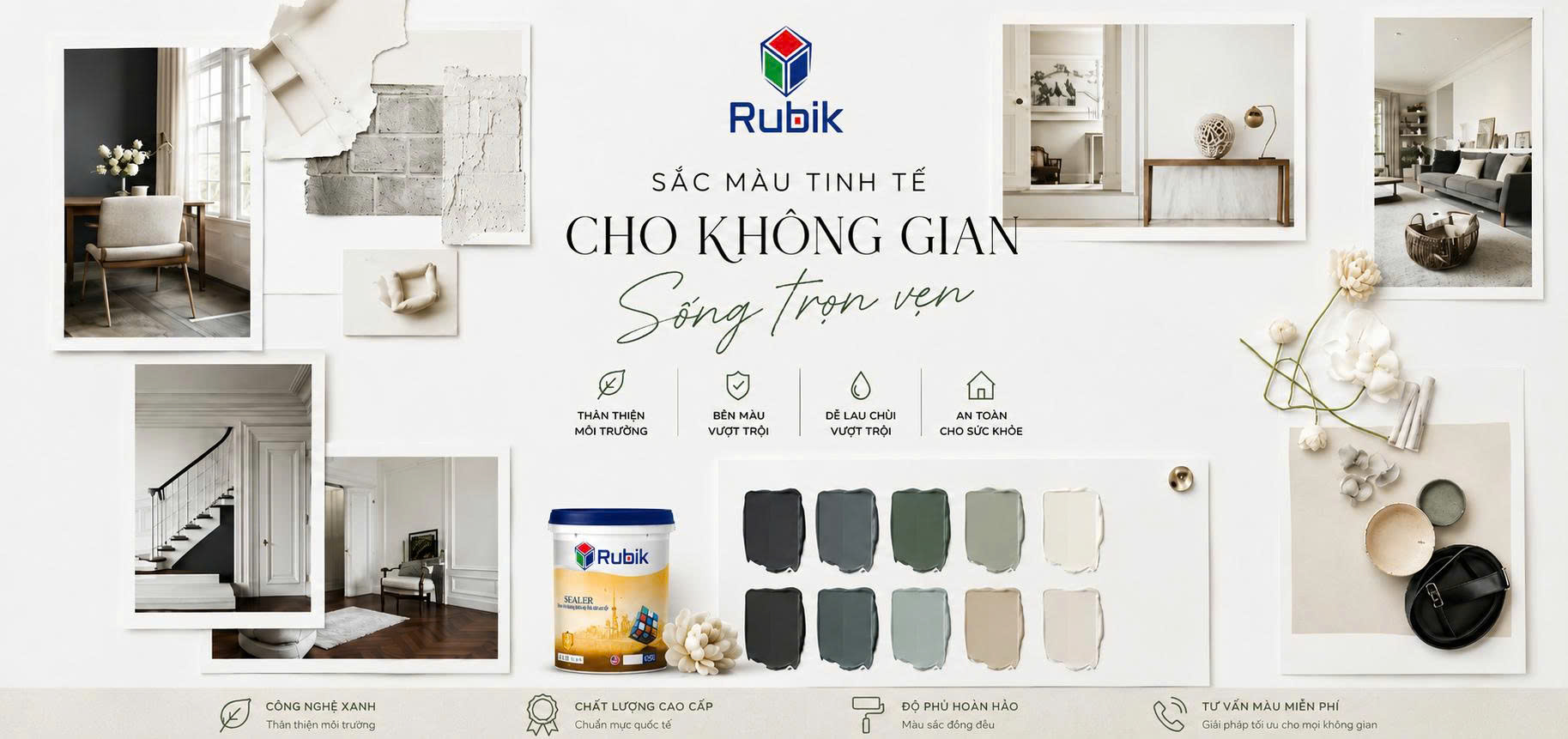 Rubik – Sắc màu tinh tế cho không gian sống trọn vẹn