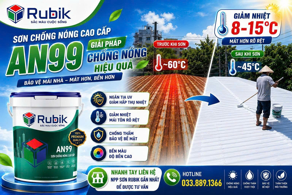 Mái nhà mát hơn giữa mùa nắng gắt - Giải pháp chống nóng được nhiều công trình lựa chọn