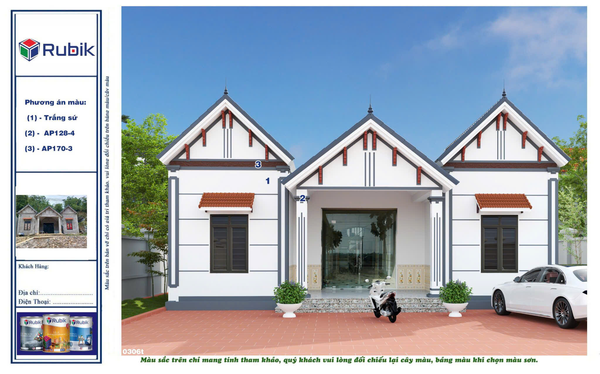 Tổng hợp mẫu phối sơn nhà đẹp cùng sơn Rubik