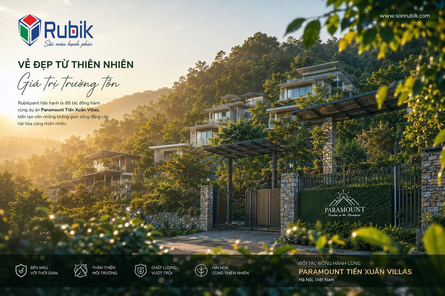 VẺ ĐẸP TỪ THIÊN NHIÊN – Paramount Tiến Xuân Villas