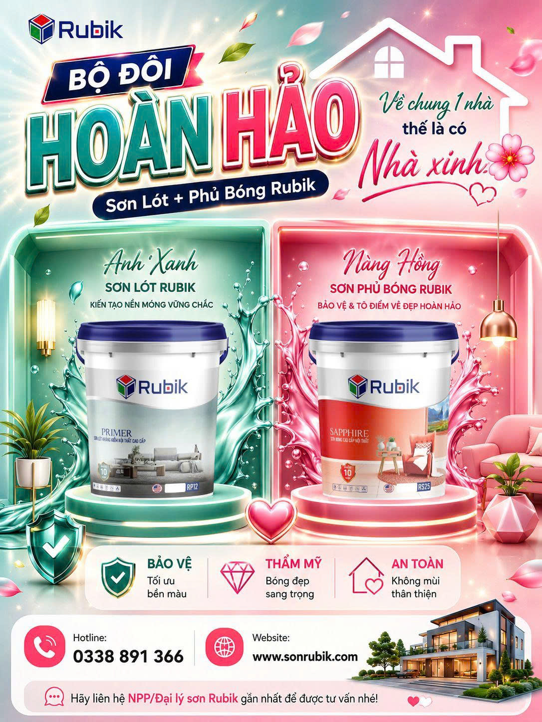 Anh Xanh – Nàng Hồng, Đồng Hành Kiến Tạo Nhà Xinh